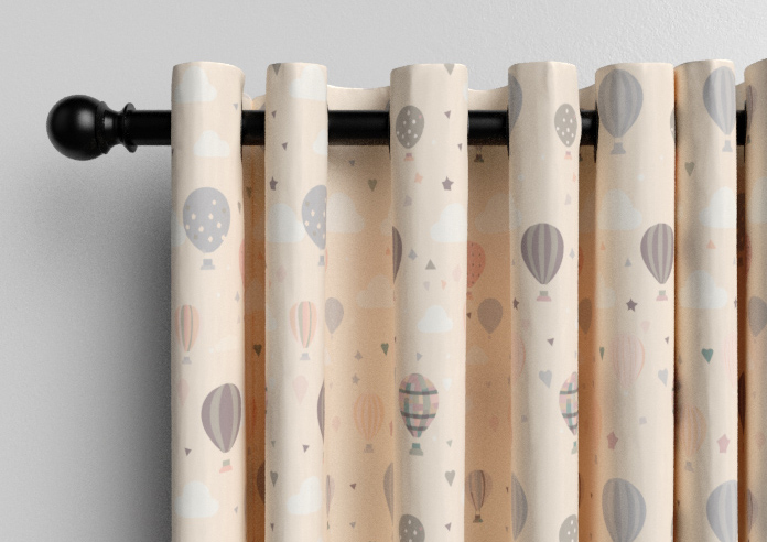 Balloon Festival, Soft Cream - Made to Measure Curtains - Image 12
